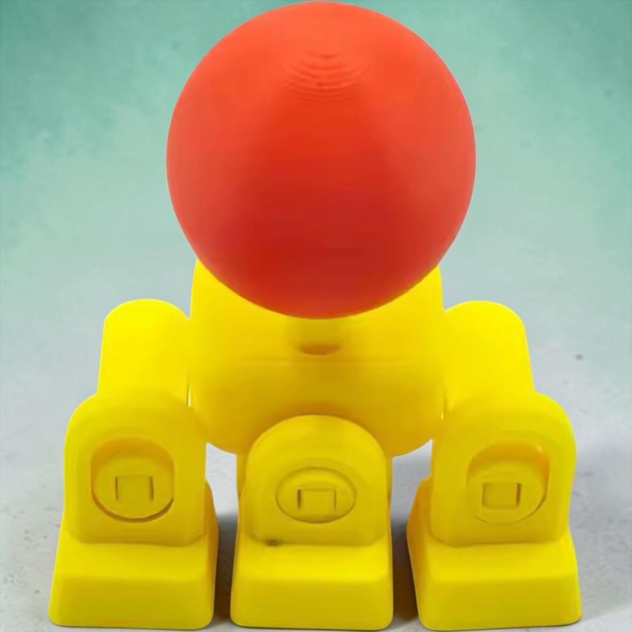 Mechanical Keyboard WASD Arcade Joystick - Red Ball 3D Printed Gaming Accessory