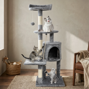 Cat Tree tower YXT 112cm - Multi-Level Climbing Frame with Scratching Posts & Condo