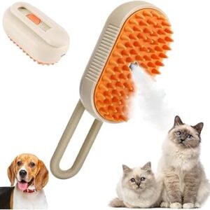3-in-1 Steam Pet Brush - Massage & Spray Grooming Comb for Dogs & Cats