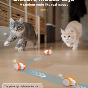 Interactive Electric Mouse Cat Toy - USB Rechargeable with Big Tires