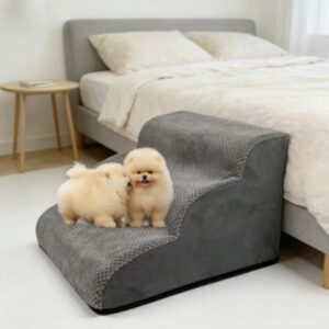Sponge Pet Ladder Anti-Slip Detachable - Multi-Layer Dog Stairs for Sofa & Bed