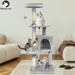 Cat Tree tower YXT 112cm - Multi-Level Climbing Frame with Scratching Posts & Condo
