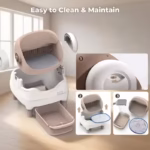Ultimate Self-Cleaning Automatic Cat Litter Box – App Control, Odor-Free, Open-Top for Multi-Cat Homes