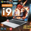 Intel Core i9-10980HK i9-9900 Gaming Office 15.6" Laptop 16GB RAM 1TB 2TB SSD 1080P HD Fingerprint Unlock Computer Windows 11 Pro PC