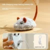 Fun Realistic Cat Plush Mouse Toy, Interactive Running Mice with Dog Tail for Cats, Kitten Teaser Pet Toys for Indoor Play and - Image 5