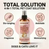 Pet Hair Care Spray 3.38 Oz Fur Conditioner for Dogs And Cats Instant Frizz Control Smooth Coat Deep Nourishing Detangling