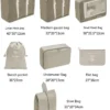 10 Pcs Set Travel Organizer Storage Bags Suitcase - Image 4