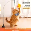 Cat toys Cat teasing stick Self-hi Boredom relief artifact with suction cup Long pole Pet kitten play Kitten supplies Pet toys