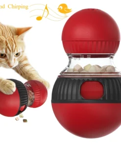 Upgraded Cat Training Leaky Ball Touch Chirping Bird Cats Slow Feeder Interactive Toy Increase Intelligence Pet Supplies 2025