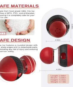 Alternative view of Upgraded Cat Training Leaky Ball Touch Chirping Bird Cats Slow Feeder Interactive Toy Increase Intelligence Pet Supplies 2025