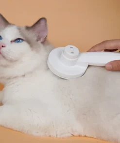 Alternative view of Cat Hair Cleaning Dematting Brush Comb Dog Hair Removal Brush Cat Grooming Tool Dog Hair Shedding Trimmer Needle Comb