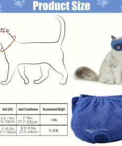 Alternative view of Adjustable Comfortable Cat Muzzle Breathable Mesh, Perfect Grooming Accessory, Safety Protective Mesh Cover, Kitten Protector